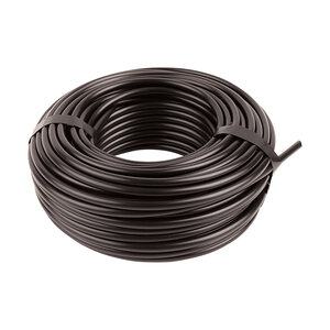 Irritec Distribution Tubing 0.620 in. x 0.700 in., 1/2 in., 100' Coil, Blank, Black 