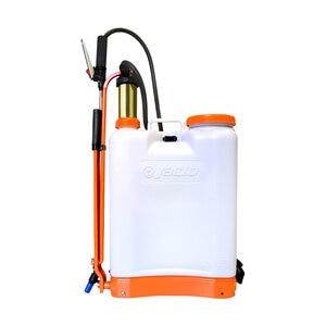 Jacto CD400, 4-Gallon Backpack Sprayer Orange/White, 9.3lbs., Viton, Brass Pump, 3-yr Warranty
