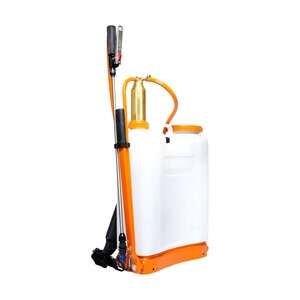 Jacto PJ16, 4-Gallon Backpack Sprayer Blue/Or, 9.3lbs. , Brass Pump, 3-yr Warranty
