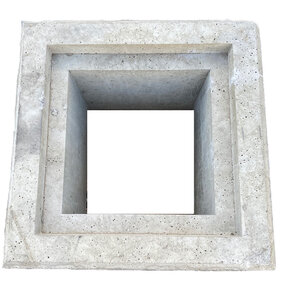 Lower Only Concrete Catch Basin No Frame 12 in. x 12 in. x 12 in. w/ Knock Out Brooks