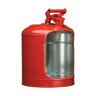 Justrite Type 1 Safety Gas Can Metal Red 5 gal.