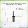 K-Rain Super Pro Series 5 in. Pop-Up Rotor 28 ft. - 49 ft. 40 Degree - 360 Degree w/Anti-Drain Shut Off