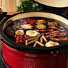 Kamado Joe Big Joe Griddle Reversible Half Moon Cast Iron Black 12 in. x 24 in.