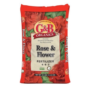 G&B Organics Rose & Flower Fertilizer 4-6-2 25 lb. Bag