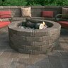 Keystone RumbleStone Wall Trapezoid Greystone 3-1/2 in. x 7 in. x 10-1/4 in. (120 pc./pallet)