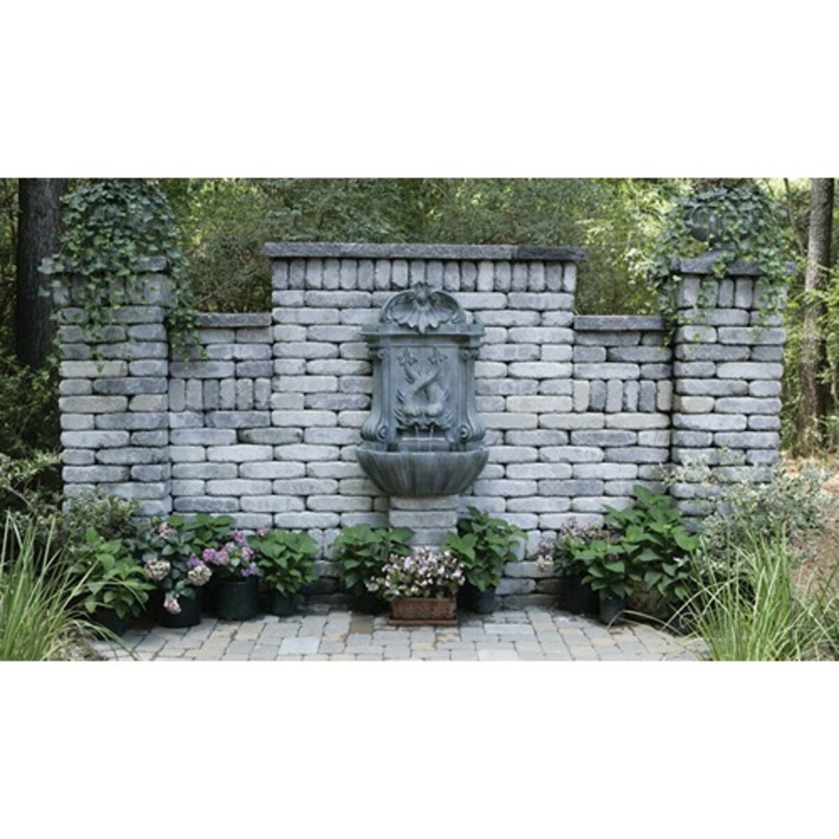 Keystone Rumbled Wall Cream Beige Charcoal 4 in. x 8 in. x 16 in. (70 ...