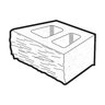 Legacy Wall Beveled Face Gray 16 in. x 9 in. x 6 in. (48 pc./pallet)