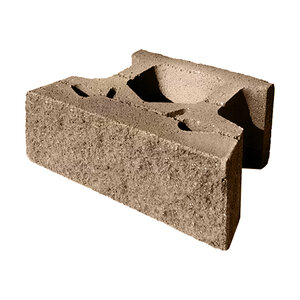 Keystone Compac III Wall Straight Face Keystone Tan 18 in. x 12 in. x 8 in. (36 pc./pallet)