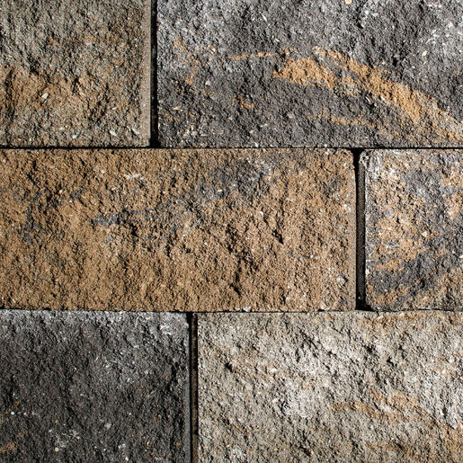 Keystone Versa-Lok Standard SRW Wall Block Hickory Blend 12 in. x