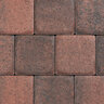 Keystone Plaza Paver Square Oaks Blend 6 in. x 6 in. 60 mm (100 sq. ft./pallet)
