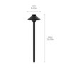 Kichler 15820 Path Light Textured Black 4.3W LED 2700K