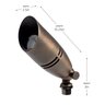 Kichler 15517 Up Light Brass Housing Centennial Brass No Lamp