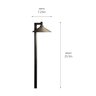 Kichler Ripley Path Light Centennial Brass 2700K
