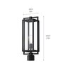 Kichler Goson Post Lights Black