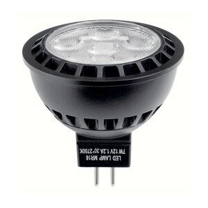 Kichler Professional Series 7W MR16 LED Lamp - 2700K Warm White Light, 40 Degree Beam Angle, 615 Lumens, 12V Bi-Pin Base, 30,000 Hour Life