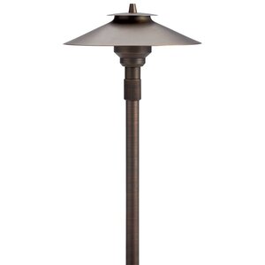 Kichler 15503 Path Light Brass Housing with Centennial Brass Finish - 5W LED, MR16, 12V, 1 Lamp, Dimensions: 1-3/4 in. x 1-3/4 in. x 20 in.