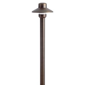 Kichler 15506 Path Light Brass Housing with Centennial Brass Finish, 5W MR16 Halogen, 12V - 4.5 in. x 4.5 in. x 17.25 in.