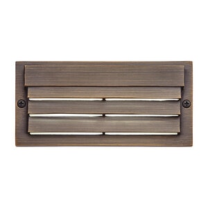 Kichler Step Light Surface-Mount Louvered Textured Architectural Bronze 7 Lumens 3000K LED