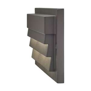 Kichler 16171AZT27 Surface-Mount Louvered AZT Textured Architectural Bronze Finish 7 Lumens 2700K LED