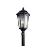 KICHLER POST LIGHT TEXTURED BLACK