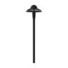 Kichler 15857 Pierced Dome Path Light Textured Black 2700K LED