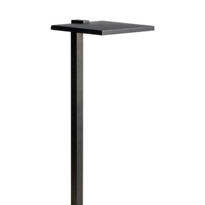 Kichler 8 in. Black Finish Shallow Shade Path Light with 2700K LED Warm White Illumination