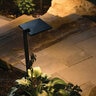 Kichler 8 in. Shallow Shade Path Light Black Finish 2700K