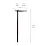 Kichler 6 in. Shallow Shade Path Light Black Finish 2700K LED
