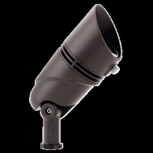 Kichler VLO High Lumen Accent Flood Light 12V Textured Architectural Bronze 3000K 35 Degree LED