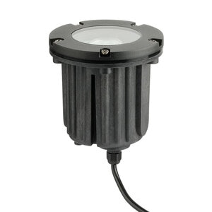 In-Ground MR16 with Black Brass Trim 12V Drop-In Fixture
