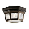 Kichler Courtyard™ 3 Light Flush Mount Bronze