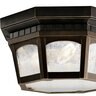 Kichler Courtyard™ 3 Light Flush Mount Bronze