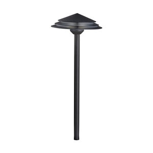 Round Tiered 3000K LED Path Light AGZ 16124BKT30