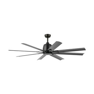 Kichler Breda Fan Satin Black 65 in.