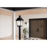 Kichler 15869 Outdoor Post Light Black Finish Aluminum 20.75 in. LED 3000K CRI 80 E26 Socket 150W 120V
