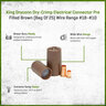 King DryConn Dry-Crimp Pre-Filled Connector Brown (Bag of 25)