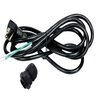 King Innovation 6 ft. Power Cord with 3-Prong Angle Plug and Strain Relief Cord Grip, 16/3 Gauge