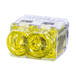 King Innovation Yellow 2-Port Push-In Connector
