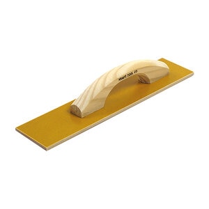 Kraft Tool CF505 Square End Laminated Canvas-Resin Hand Float w/ Wood Handle 16 in. x 3-1/2 in.