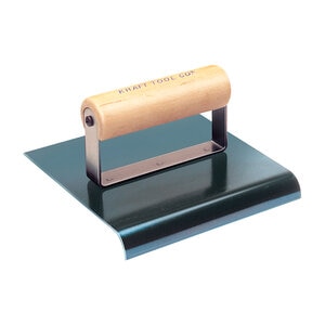 Kraft Tool CF563 Blue Steel Hand Edger w/ Wood Handle 6 in. x 6 in. 5/8 in. R
