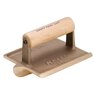 6 in. x 4-1/2 in. x 3/8 in. R 3/4 in. D Big Bit Bronze Groover with Wood Handle