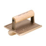6 in. x 4-1/2 in. x 3/8 in. R 3/4 in. D Big Bit Bronze Groover with Wood Handle