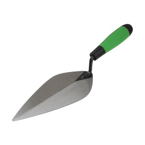 Kraft Tool HC139PF Hi-Craft Narrow Pattern Brick Trowel w/ Soft Grip Handle 10 in.