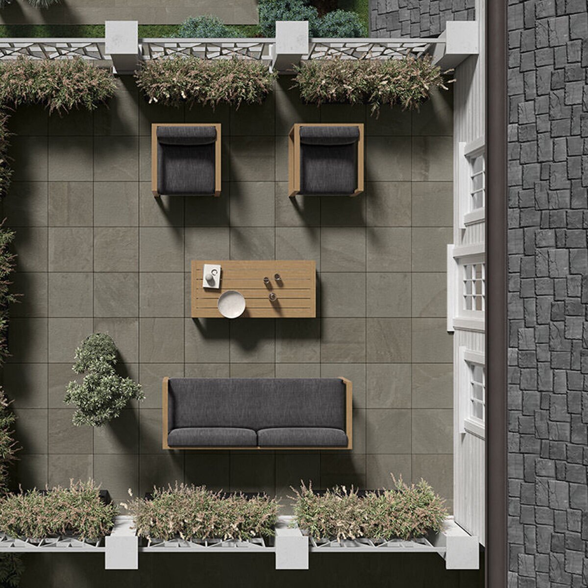 Kronos Porcelain Tile Pennsylvania 24 in. x 24 in. Full Color (7.75 sq ...