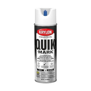 Krylon Quick-Mark Solvent- Based Inverted Marking Paint White 17 oz.