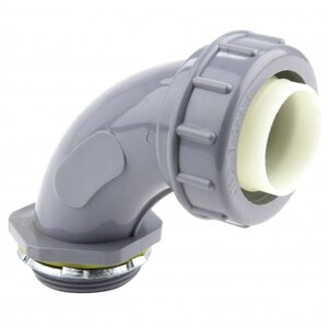 Liquid Tite 90 Degree Insulated Elbow PVC 1/2 in. Compression x MIPT