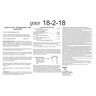 LESCO 18-2-18 75% PolyPlus 2% Fe 1% Mn 6.12% S Polymer Coated Urea, Urea, Ammonium Phosphate, Sulfate of Potash, Iron Sucrate, Manganese Sucrate Turfgrass Elite Granular Fertilizer 50 lb. Bag