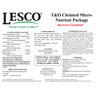 LESCO Chelated AM Mg 1.25%, Mn 1.25%, Fe 3.00%, Zn 0.50%, Mo 0.003%, B 0.10%, S 4.00% Turf & Ornamental Liquid Micronutrient 2.5 gal. Jug