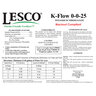 LESCO K-Flow 0-0-25 17% S Turfgrass Liquid Fertilizer 30 gal. Drum