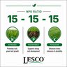 LESCO 15-15-15 33% Polyplus OPTI45 25% Bio 0.49 Fe Turfgrass Granular Fertilizer 50 lb. Bag